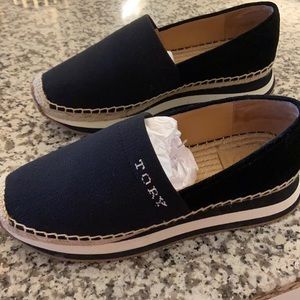 Slip on canvas espadrilles, only worn once! Original box included, no dust bag.